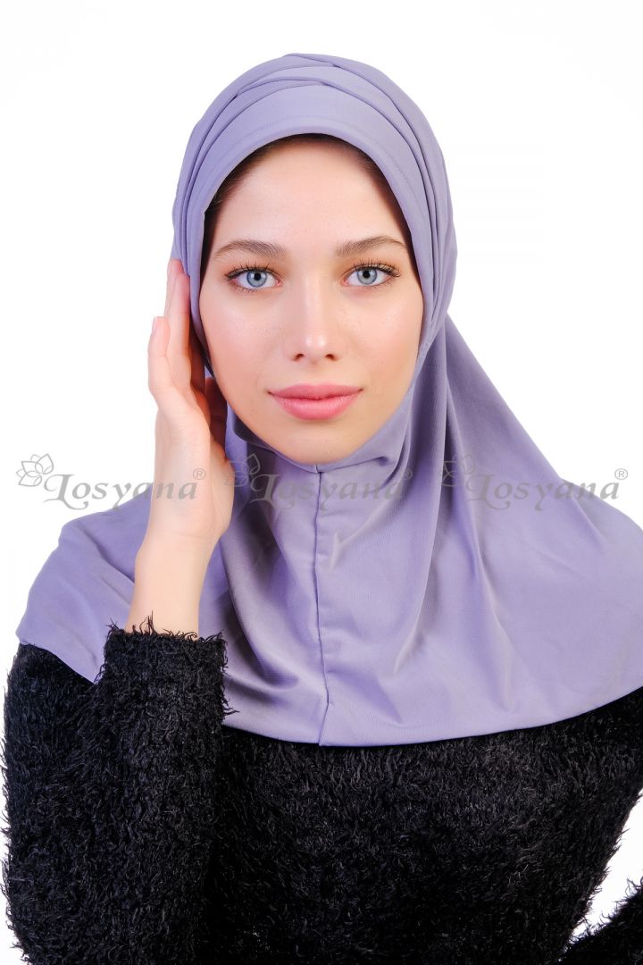 3 Drapeli Hijab Lila