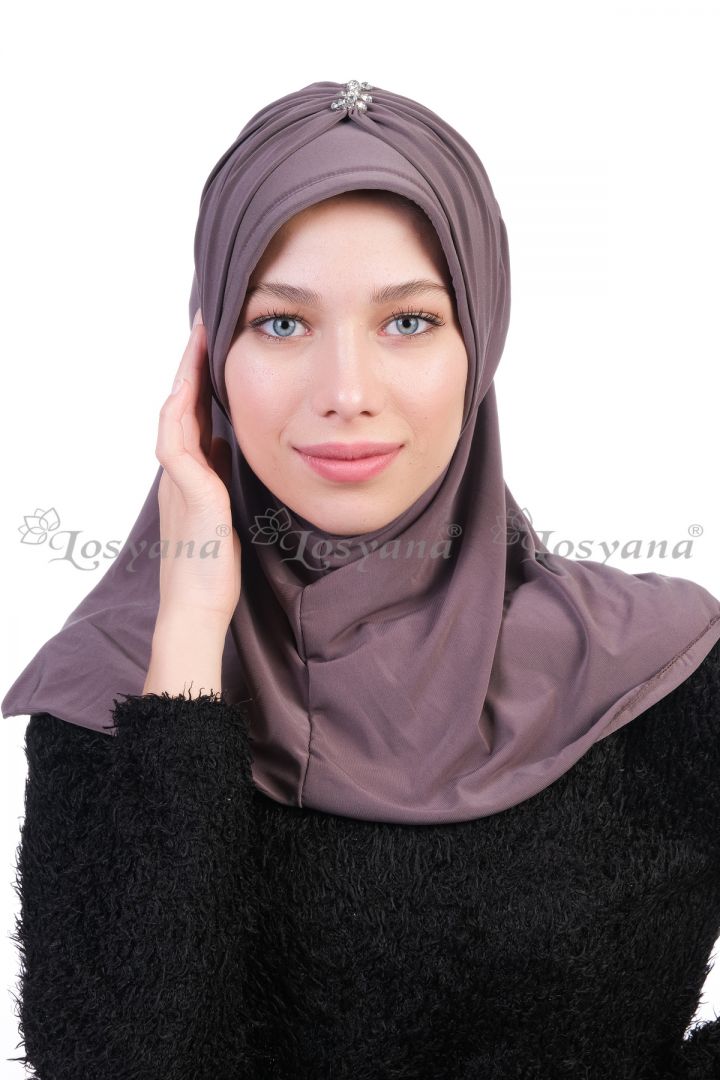 Kelebek Taşlı Hijab Vizyon